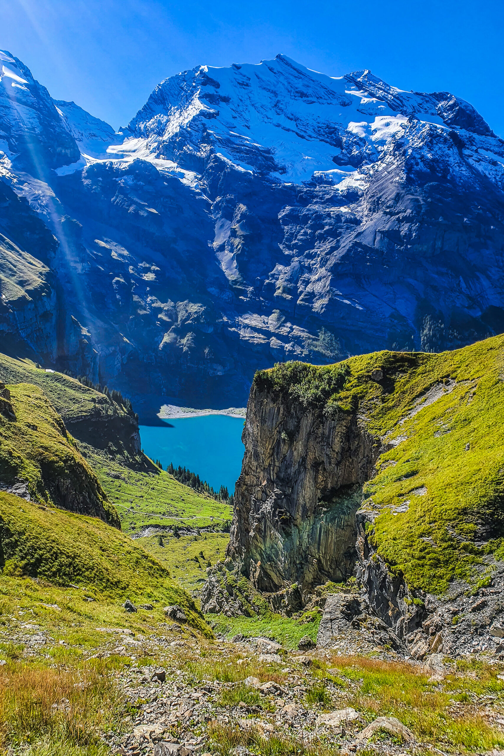 Oeschinensee, jezioro oeschinensee, oeschinensee szwajcaria, switzerland oeschinensee, kandersteg oeschinensee, mira peta blog