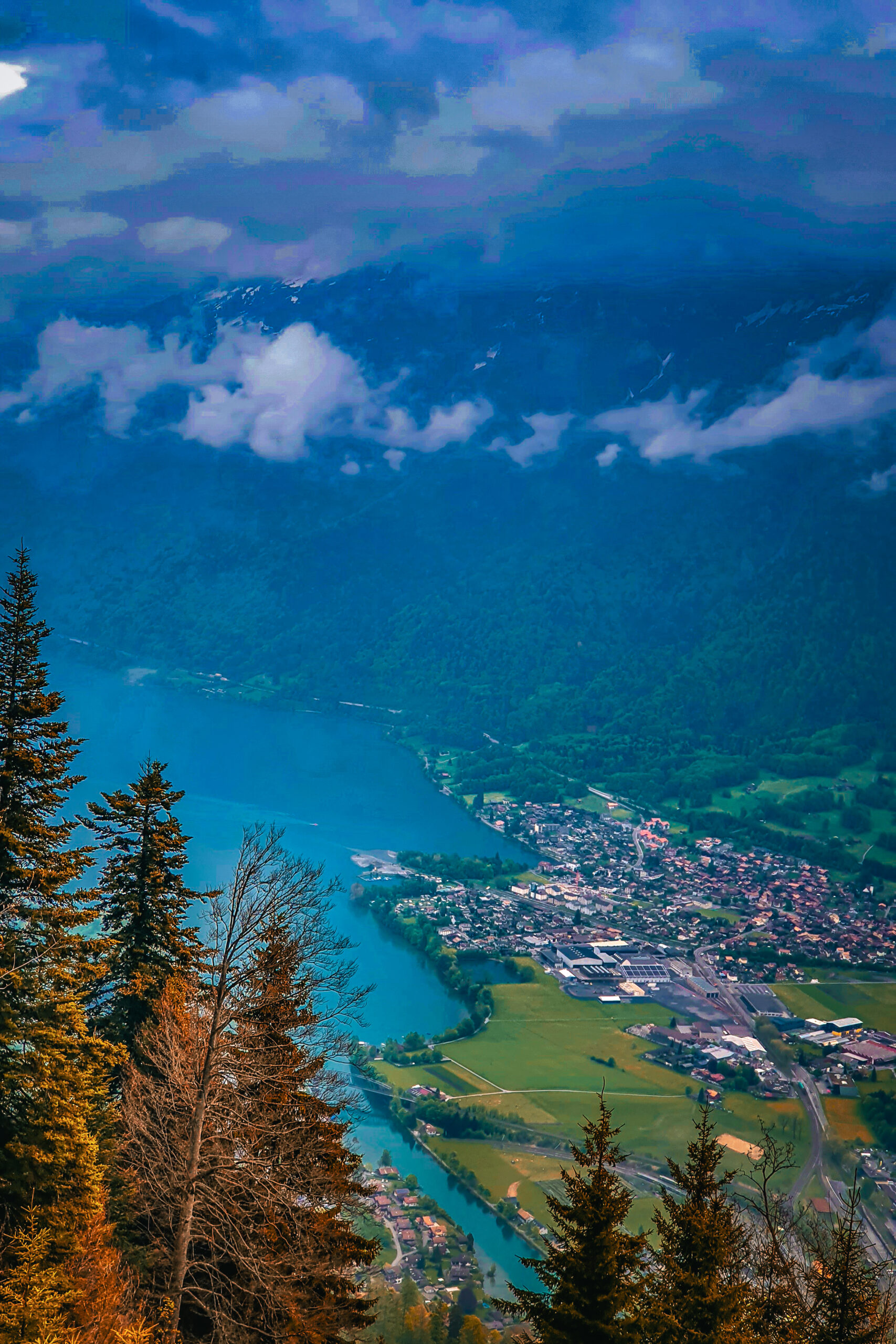 interlaken, jezioro, thun, widok, miejsce, mira peta blog