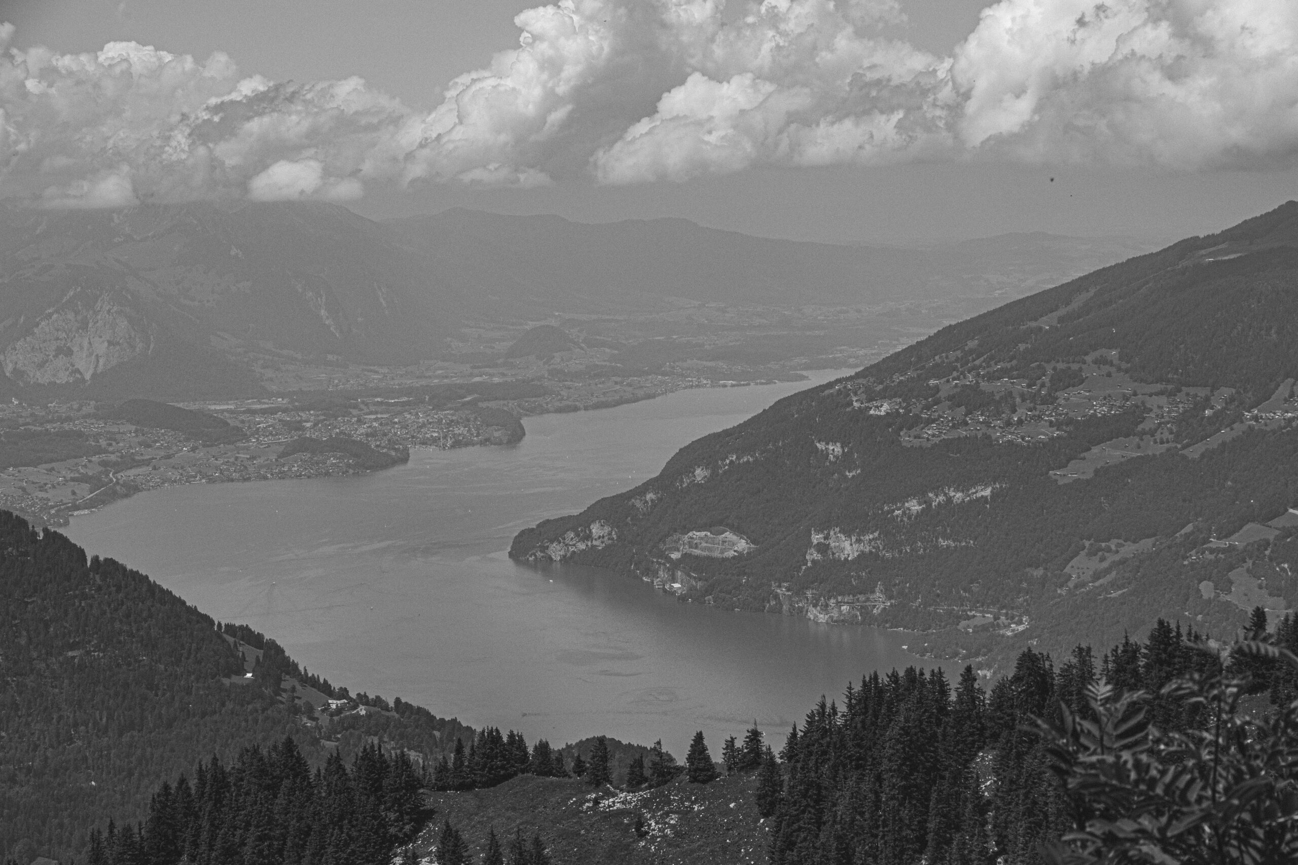 interlaken, jezioro, thun, widok, miejsce, mira peta blog