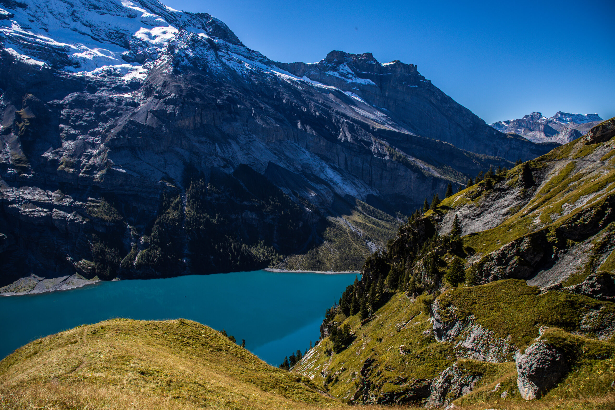 Oeschinensee, jezioro oeschinensee, oeschinensee szwajcaria, switzerland oeschinensee, kandersteg oeschinensee, mira peta blog