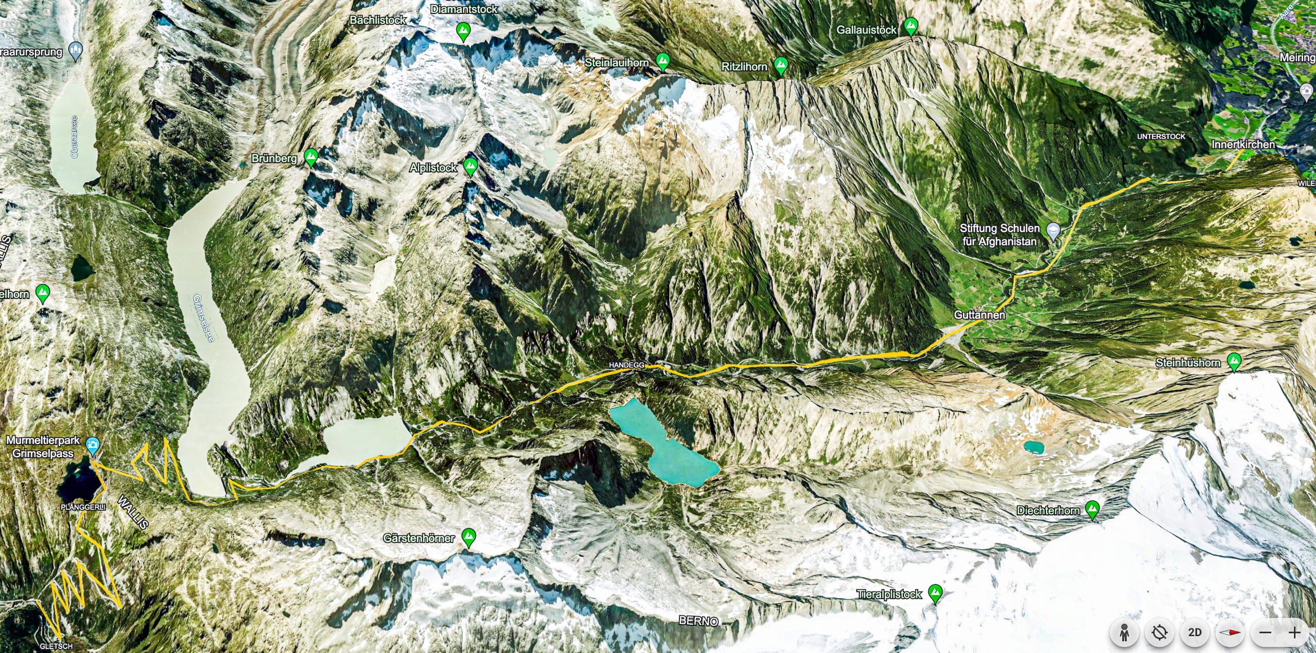 grimselpaas, grimsel, jezioro, widok, region, mirapetablog